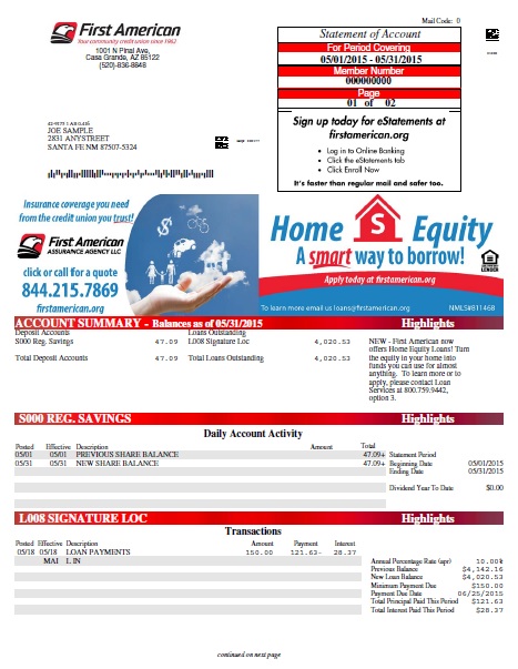 dynamic cross selling on invoice and statements